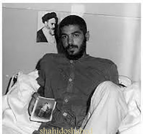تصویر شهید هادی در بیمارستان 