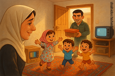 تصویر داستان شهید بابائی و هدیه تلویزیون 